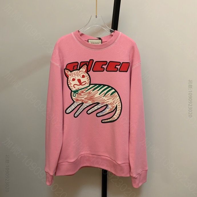 G驰20SS猫咪涂鸦卫衣