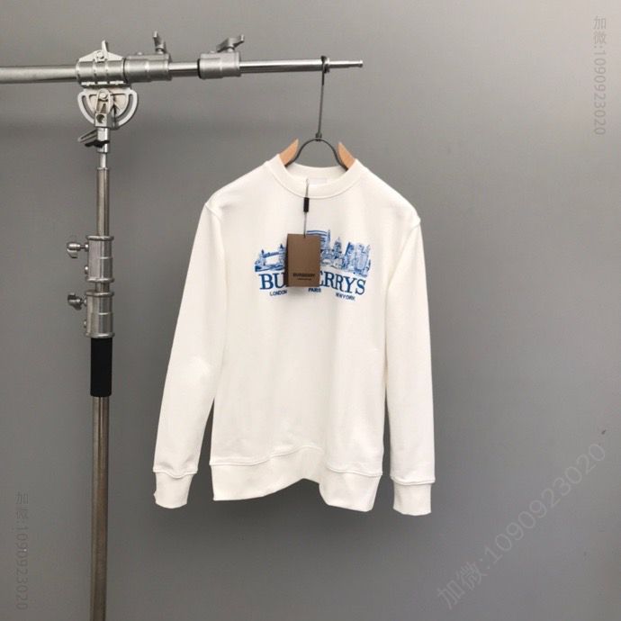 巴宝莉Burberry三标齐全原版水洗麦秋冬新品 最新Logo圆领卫衣