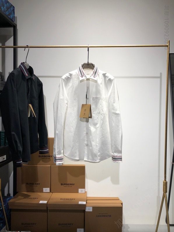 Bur新款弹力棉质衬衫