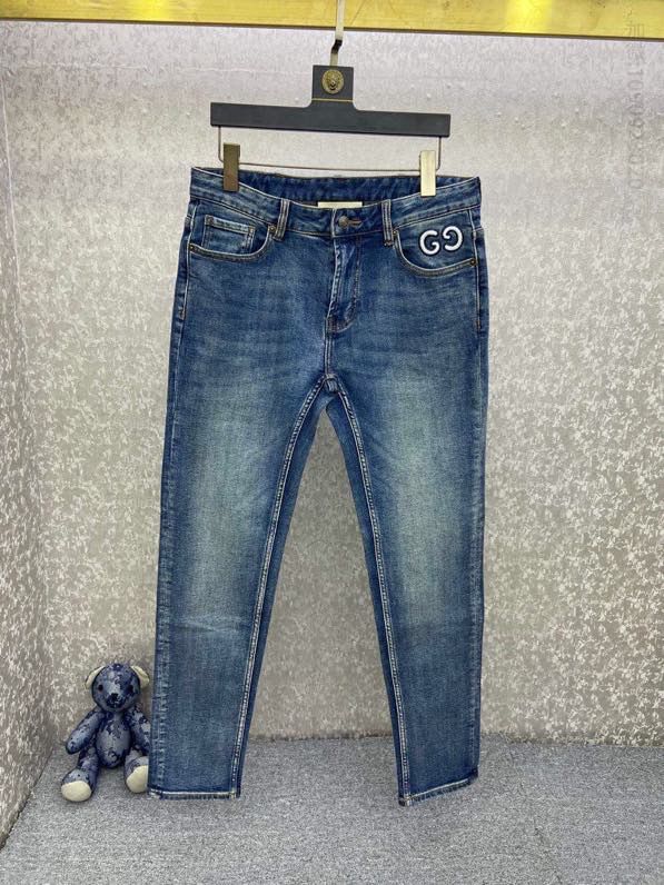 古驰男装牛仔裤 Gucci 古奇秋冬新款原单爆款牛仔裤 原单古驰牛仔裤