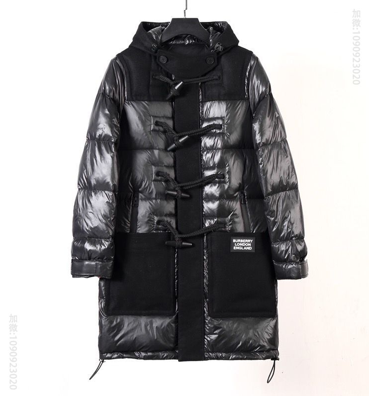 Bur家最新中长款连帽羽绒服