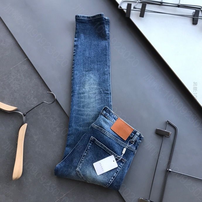 Gucci 三标齐全秋冬最新款精品欧货潮男爆款牛仔裤
