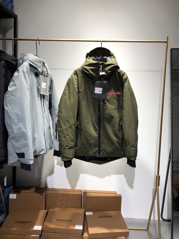 Prad 官网搜 织物面料夹克 LR-HX002防水连帽羽绒服保暖外套