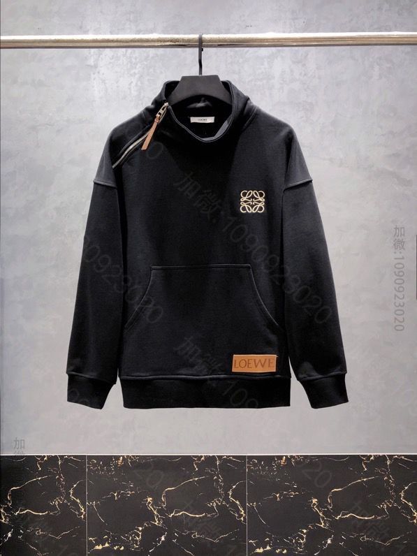 LOEWE真皮口袋卫衣