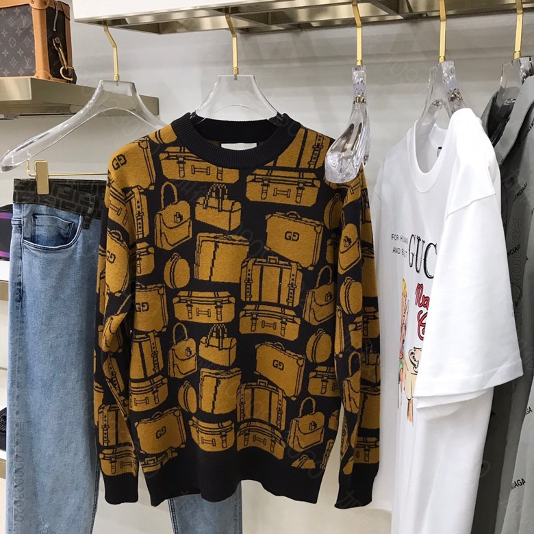GUCC 品牌潮流logo针织毛衣