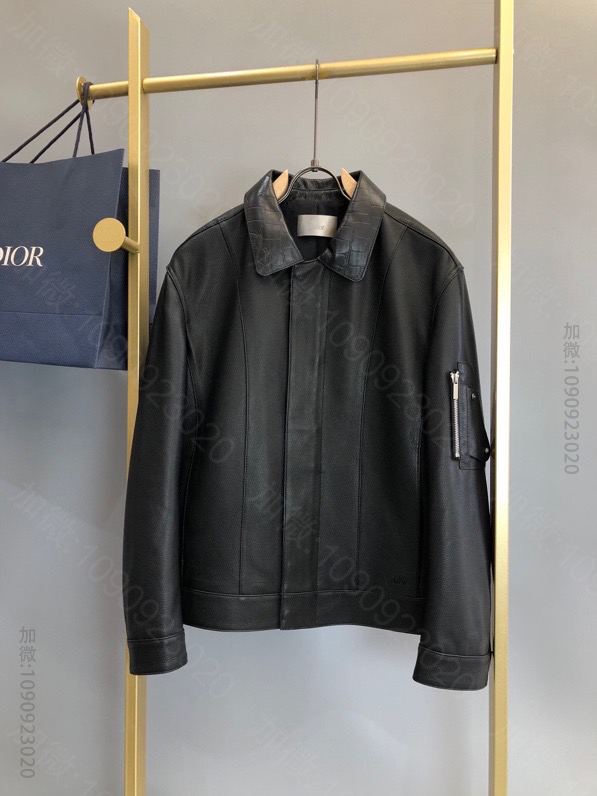 Dior 2023FW休闲夹克皮衣外套