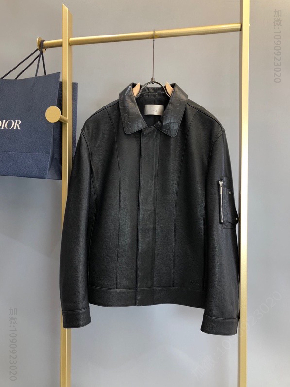 Dior 2023FW休闲夹克皮衣外套