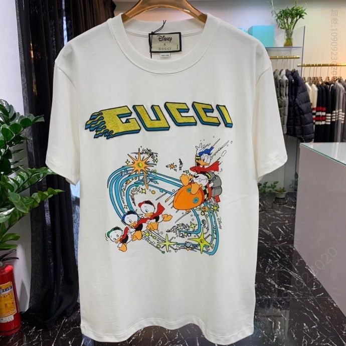Disney x Gucci唐老鸭印花短袖