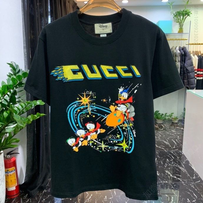 Disney x Gucci唐老鸭印花短袖