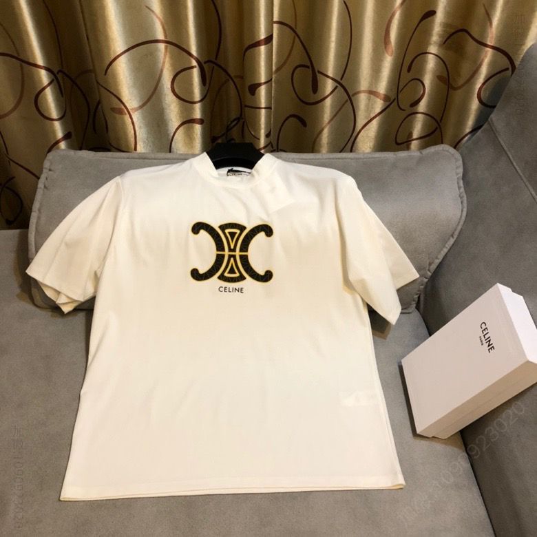 celine21ss立体雕花短袖