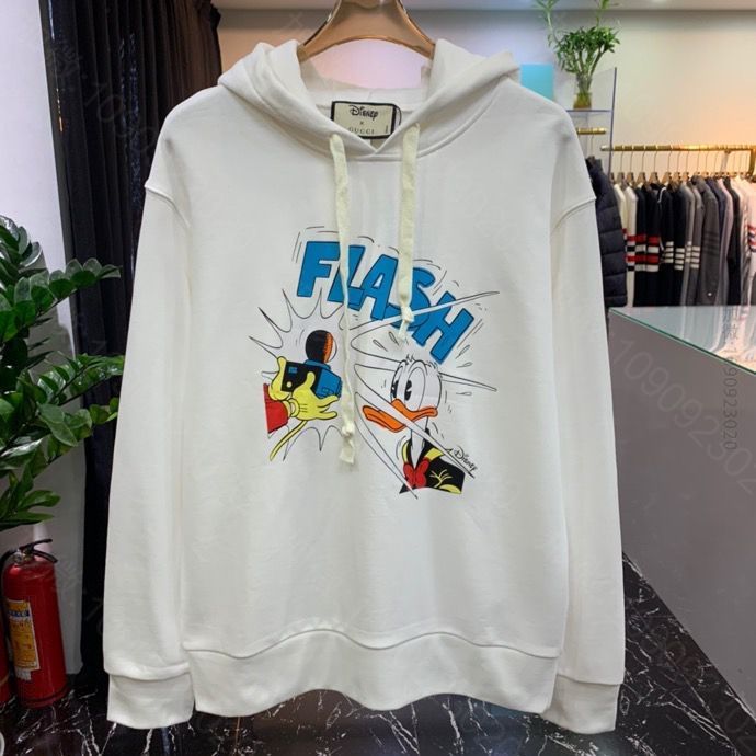 古驰男装卫衣 Disney x Gucc1唐老鸭印花卫衣 原单古驰卫衣 