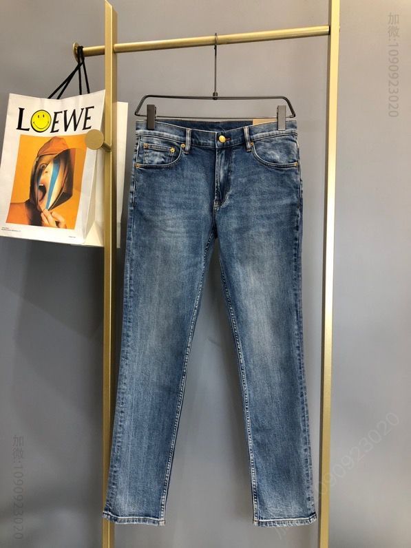 BBR 2023FW 手工打磨后袋字母皮标牛仔裤