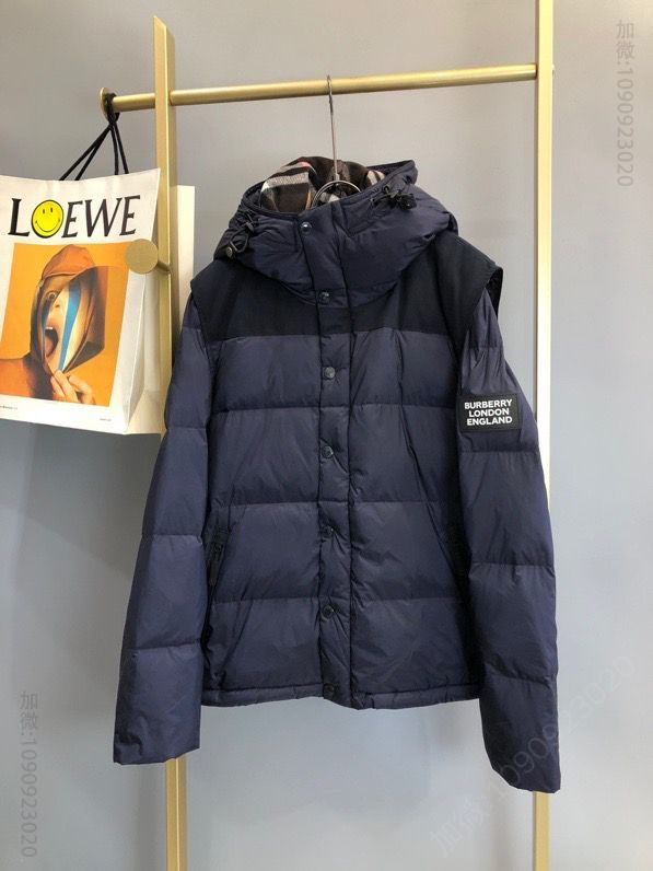 BBR 2023FW 可拆式衣袖 一衣多穿 也可拆卸长袖做羽绒马甲 连帽羽绒服