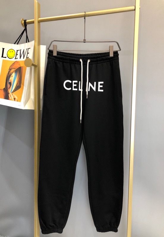 Celine 20秋冬新款棉质卫裤