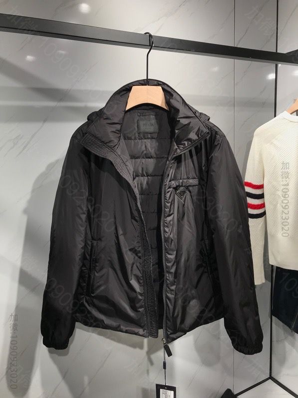 Prda 情侣款 经典三角标系列羽绒服外套