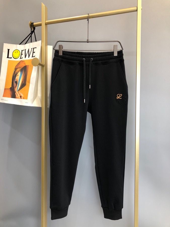 罗意威男装休闲裤 Loewe 2023冬季新款Loewe加绒卫裤 原单罗意威休闲裤 