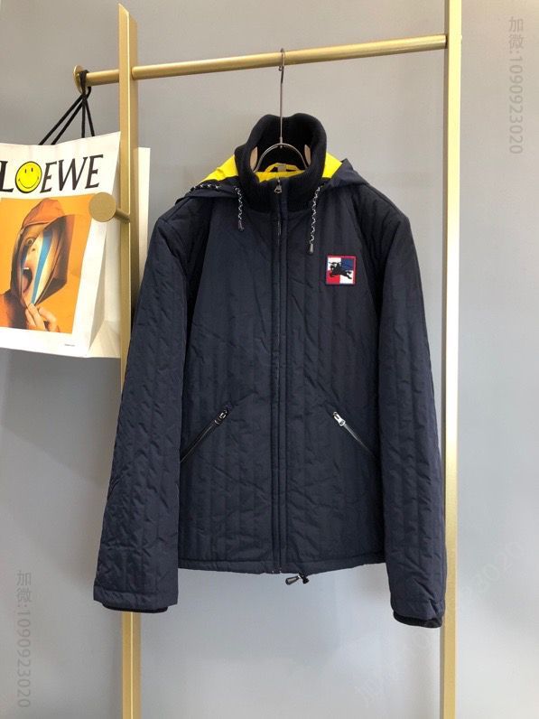 BBR 2023FW撞色连帽棉服夹克
