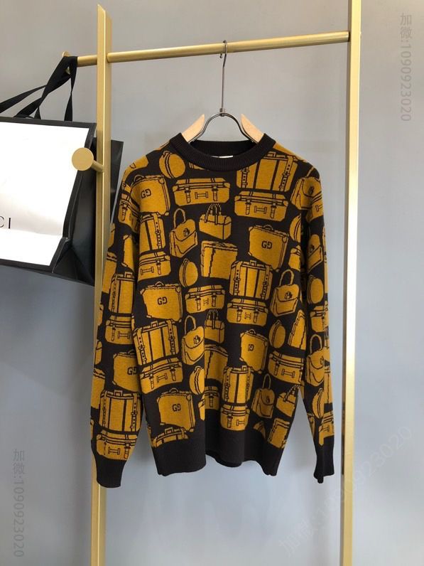 Gucci 2023FW 经典包袋徽标针织毛衣