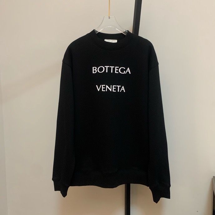 Bottwge Veneta基础简约字母Logo加绒卫衣