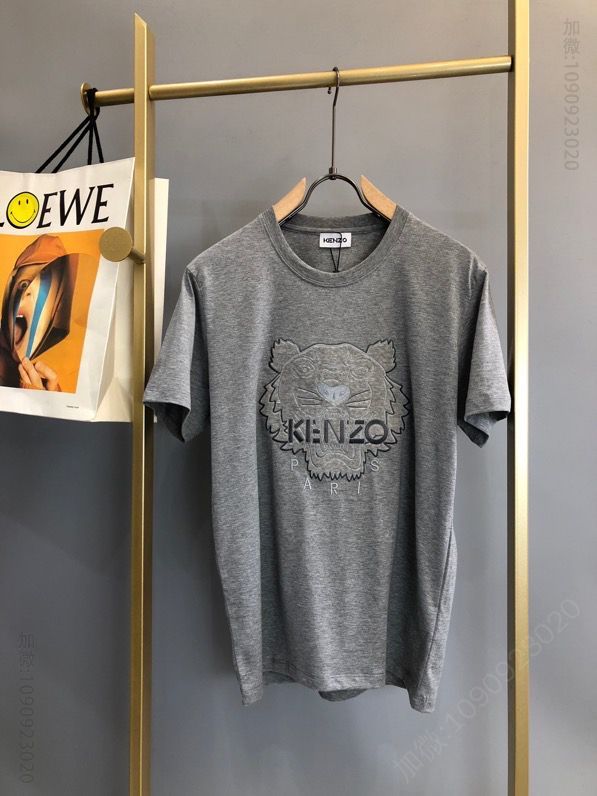 Kenzo 2023早春限定款虎头刺绣T恤
