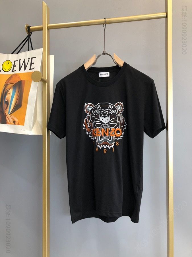 Kenzo 2023早春限定款虎头刺绣T恤