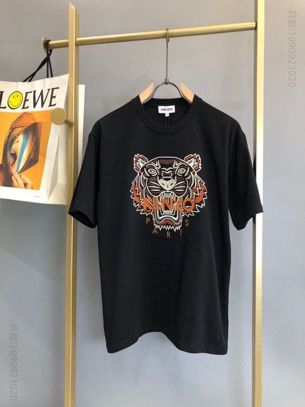 Kenzo 2023早春限定款虎头刺绣T恤