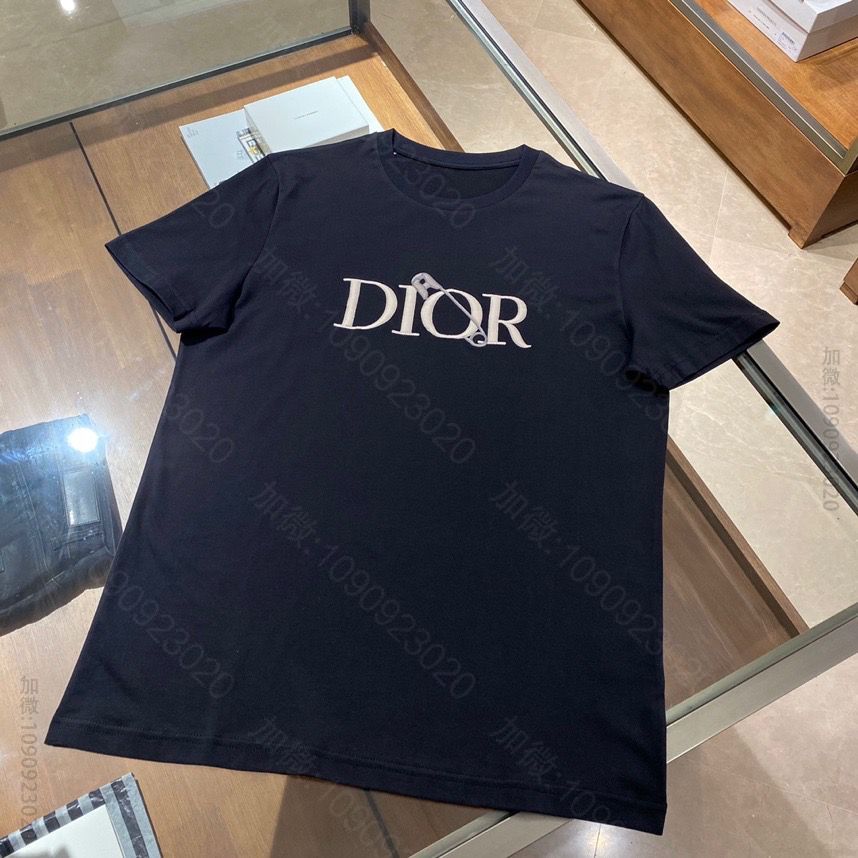 新款Dor迪奥刺绣走秀款全棉短袖T恤