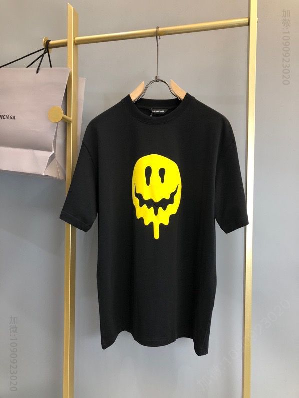 Balenciaga 2023ss早春笑脸短袖T恤 OS版型