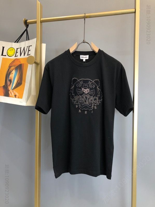 Kenzo 2023早春限定款虎头刺绣T恤