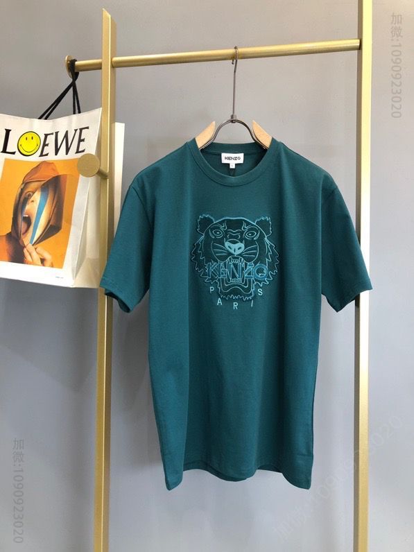 Kenzo 2023早春限定款虎头刺绣T恤