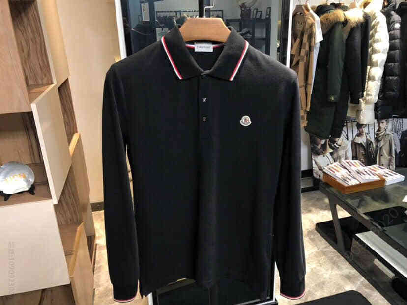 2023新款蒙口Moncler长袖翻领POLO衫