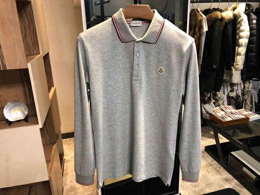 2023新款蒙口Moncler长袖翻领POLO衫