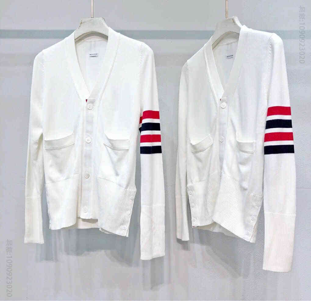 Thom Browne 秋冬新品#现货标志红黑四杠（套头）针织毛衣