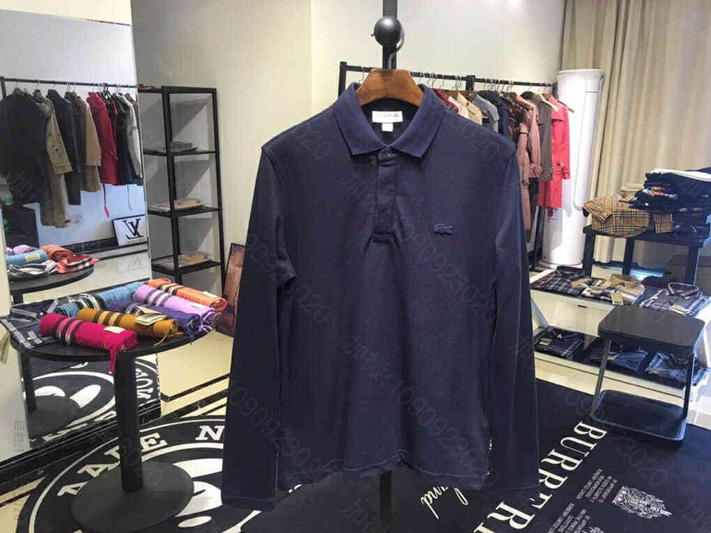 Lacoste新款隐藏暗扣长袖Polo衫