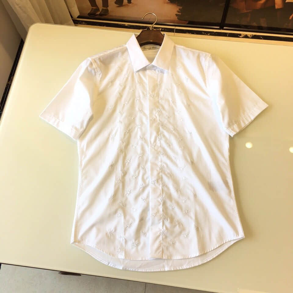 Dior迪奥2023 夏天新款专柜同步衬衣 暗扣小蜜蜂刺绣
