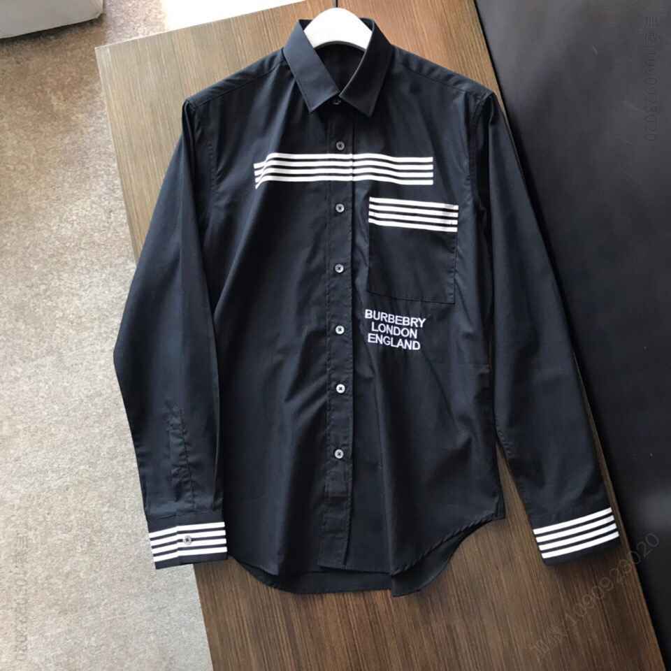 BBR 2023SS早秋款最新发售字母logo印花绣花元素休闲衬衫