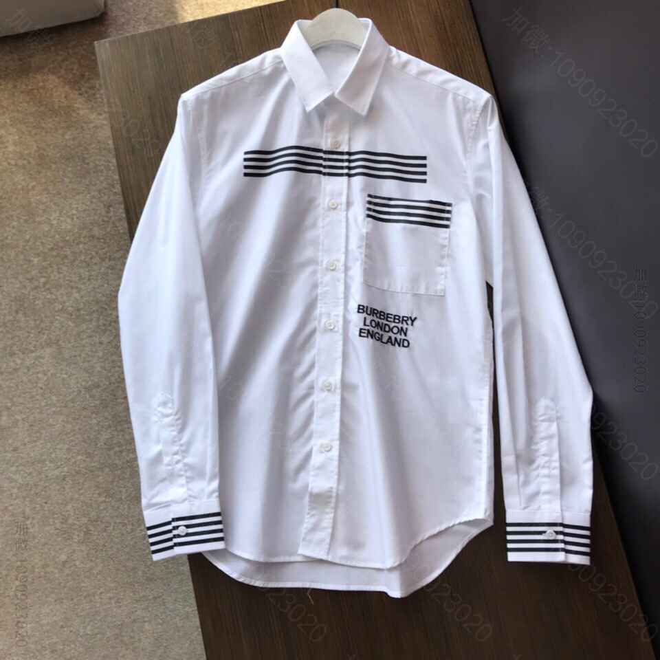 BBR 2023SS早秋款最新发售字母logo印花绣花元素休闲衬衫