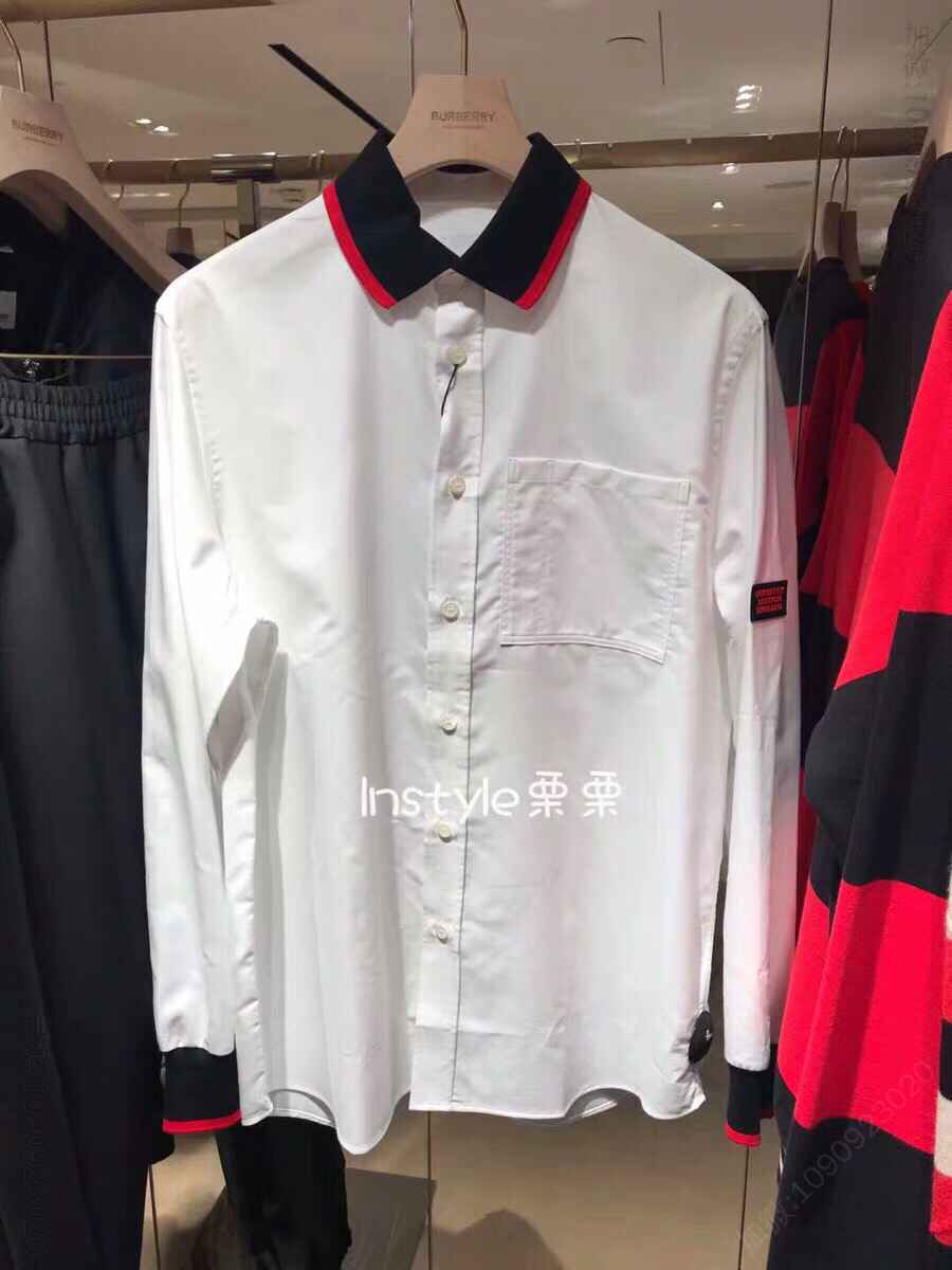 BBR官网同步款针织装饰棉质牛津纺长袖衬衫