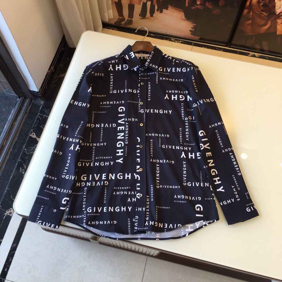 纪梵希男装衬衣 纪梵xi 2023SS最新发售休闲衬衫 原单纪梵希长袖衬衣 