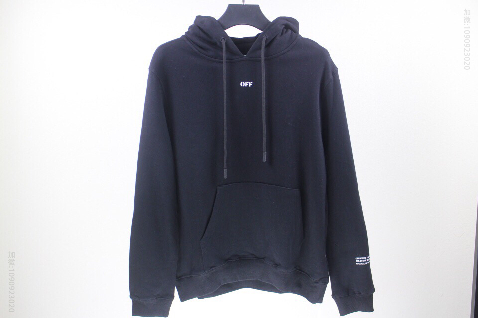 off white 19SS墨尔本‎限定3M反光警戒线‎连帽套‎頭卫衣