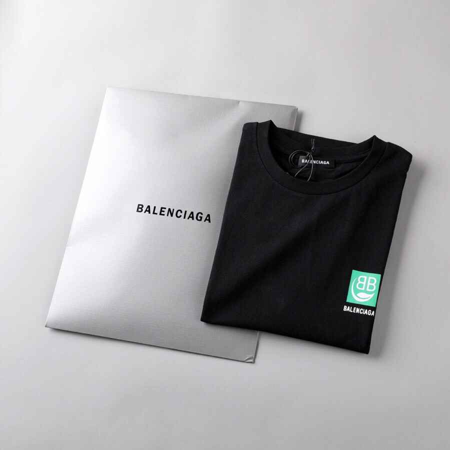 巴黎世家男装短袖T恤 Balenciaga巴黎‎世家 2023早‎春新上绿标‎宽松版T恤‎ 原单巴黎世家T恤 
