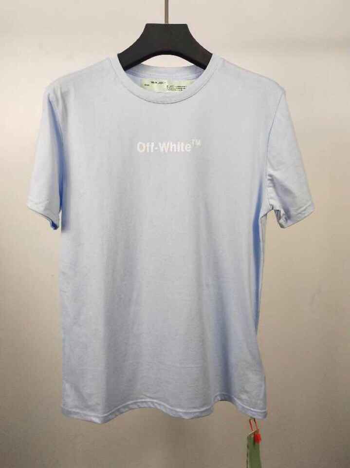 Off white2023春夏新款 后3D效果层‎叠叉 短袖T恤