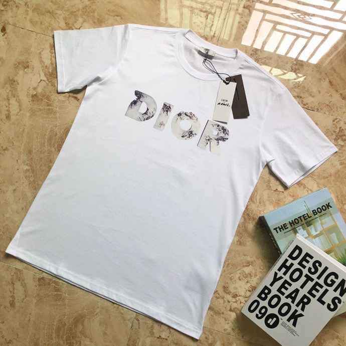 迪奥男装短袖 新品发布#DIOR 2023S 褪色 3D微标印花T恤 高仿迪奥 原单迪奥短袖 