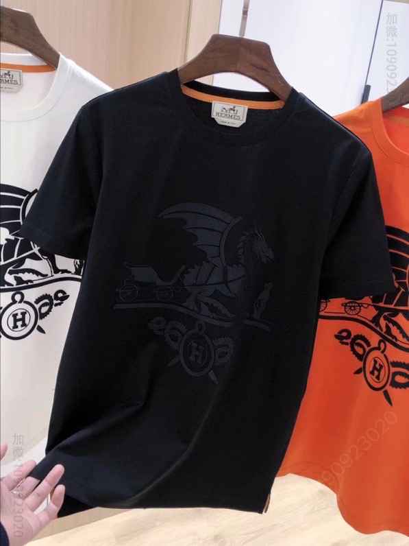 爱玛仕 顶级奢华代购全品相版本，2023SS专柜同步新款短袖T恤