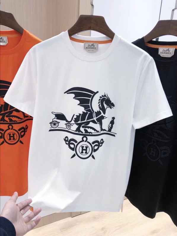 爱玛仕 顶级奢华代购全品相版本，2023SS专柜同步新款短袖T恤