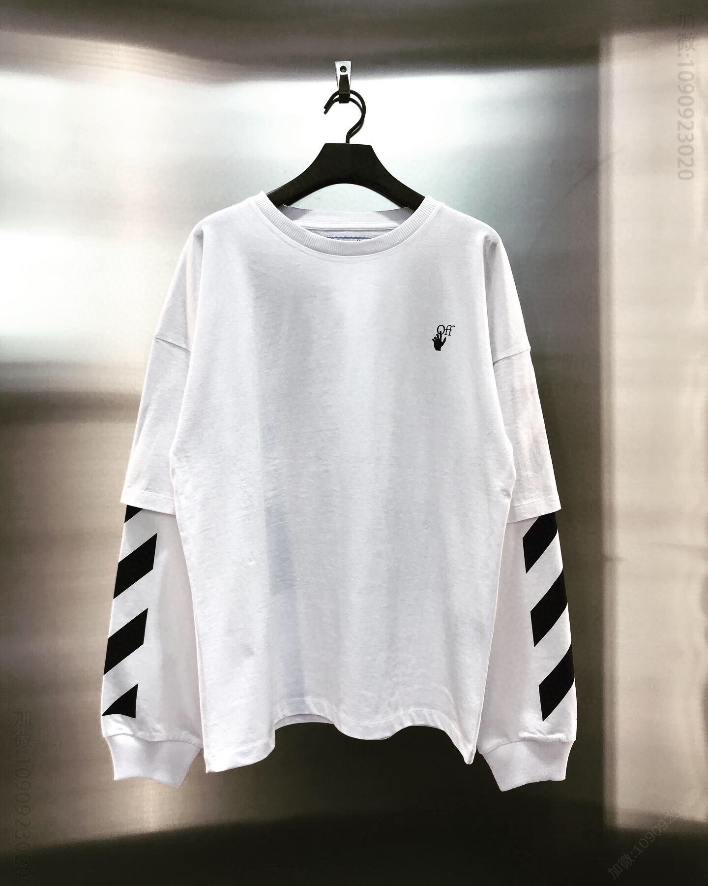 OFF-WHITE 2023SS“CUT HERE”，手工箭头长袖