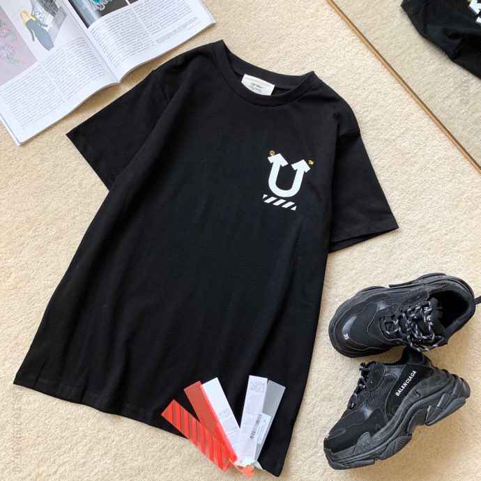 代购级别OFF-WHITE 2023ss春夏最新款！OW x Undercover高桥盾联名系列箭头骷髅短袖T
