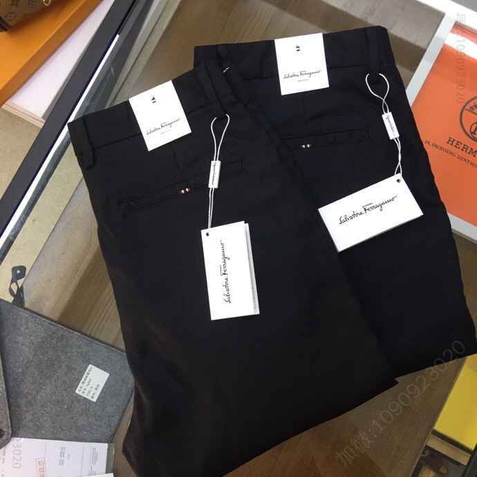 【菲拉格慕】高品质20SS夏季专柜薄款简约商务休闲裤