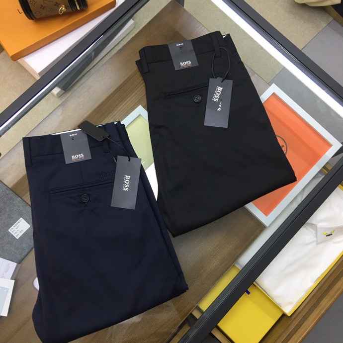 【BOSS】高品质20SS夏季专柜薄款简约商务休闲裤