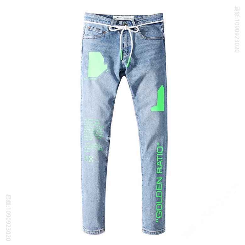 OFF WHITE 20新款丝印牛仔裤